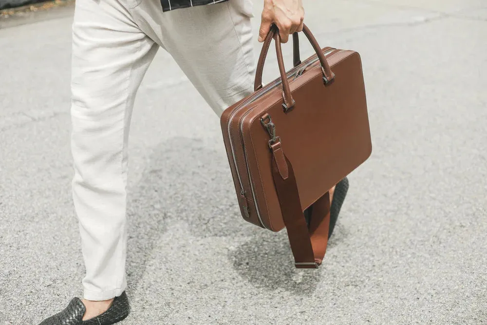 All Purpose leather Briefcase By The Pricy