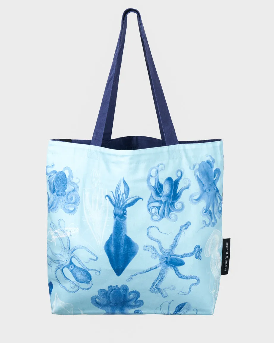 Beware the Kraken Canvas Shoulder Tote