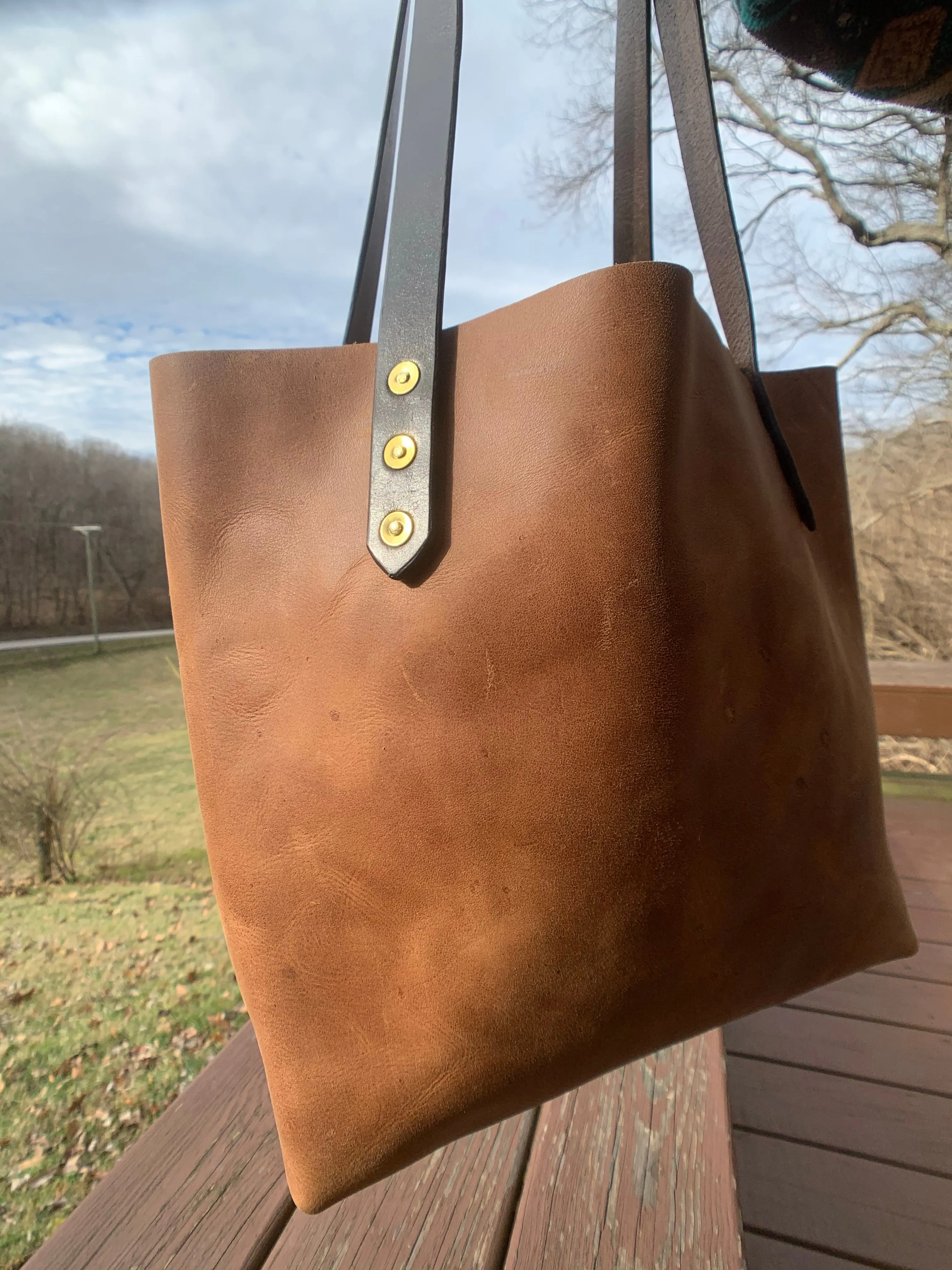 Big Mama Tote in Rustic Brown Denver Leather