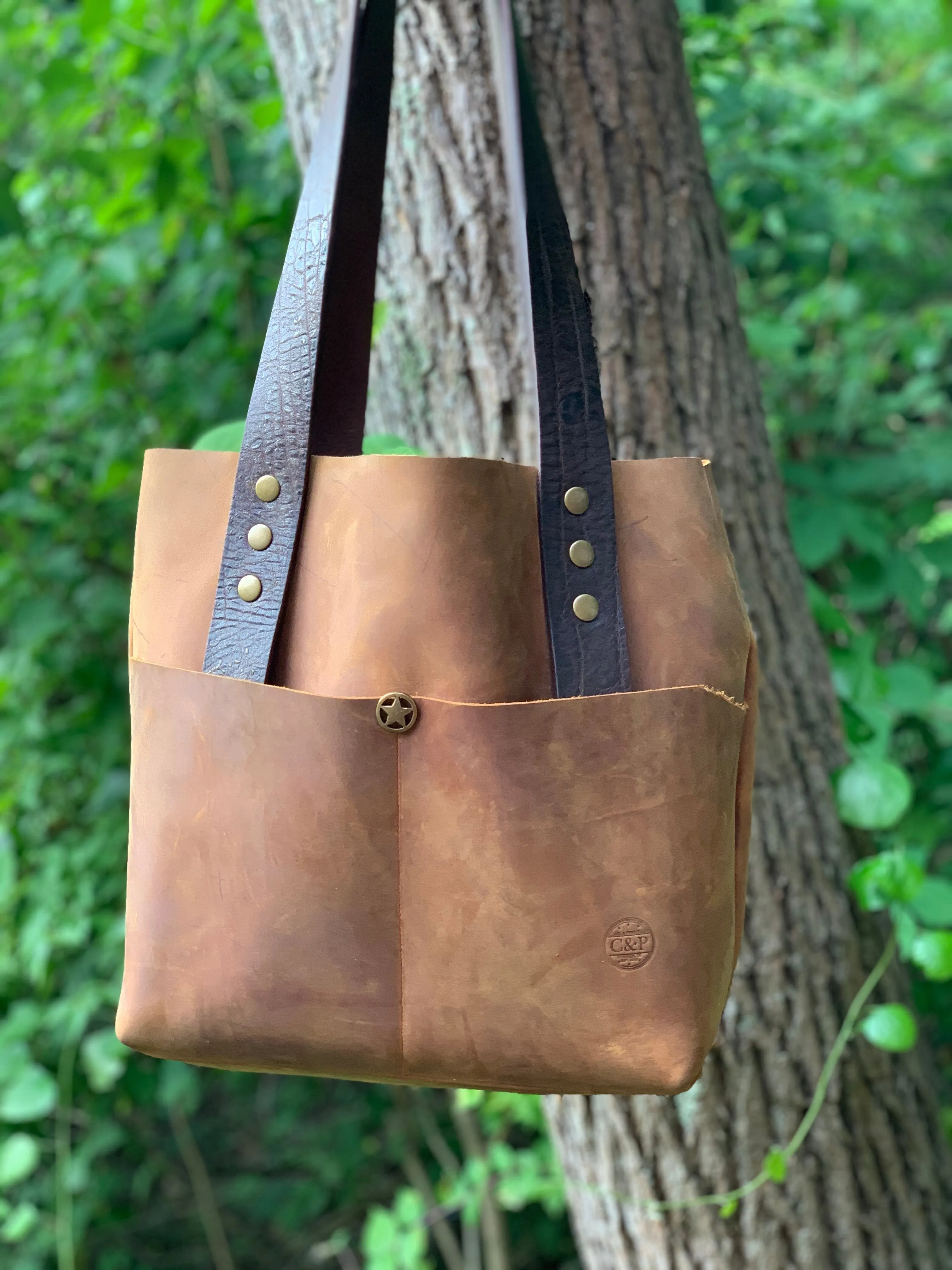 Big Mama Tote in Rustic Oil Tanned Leather