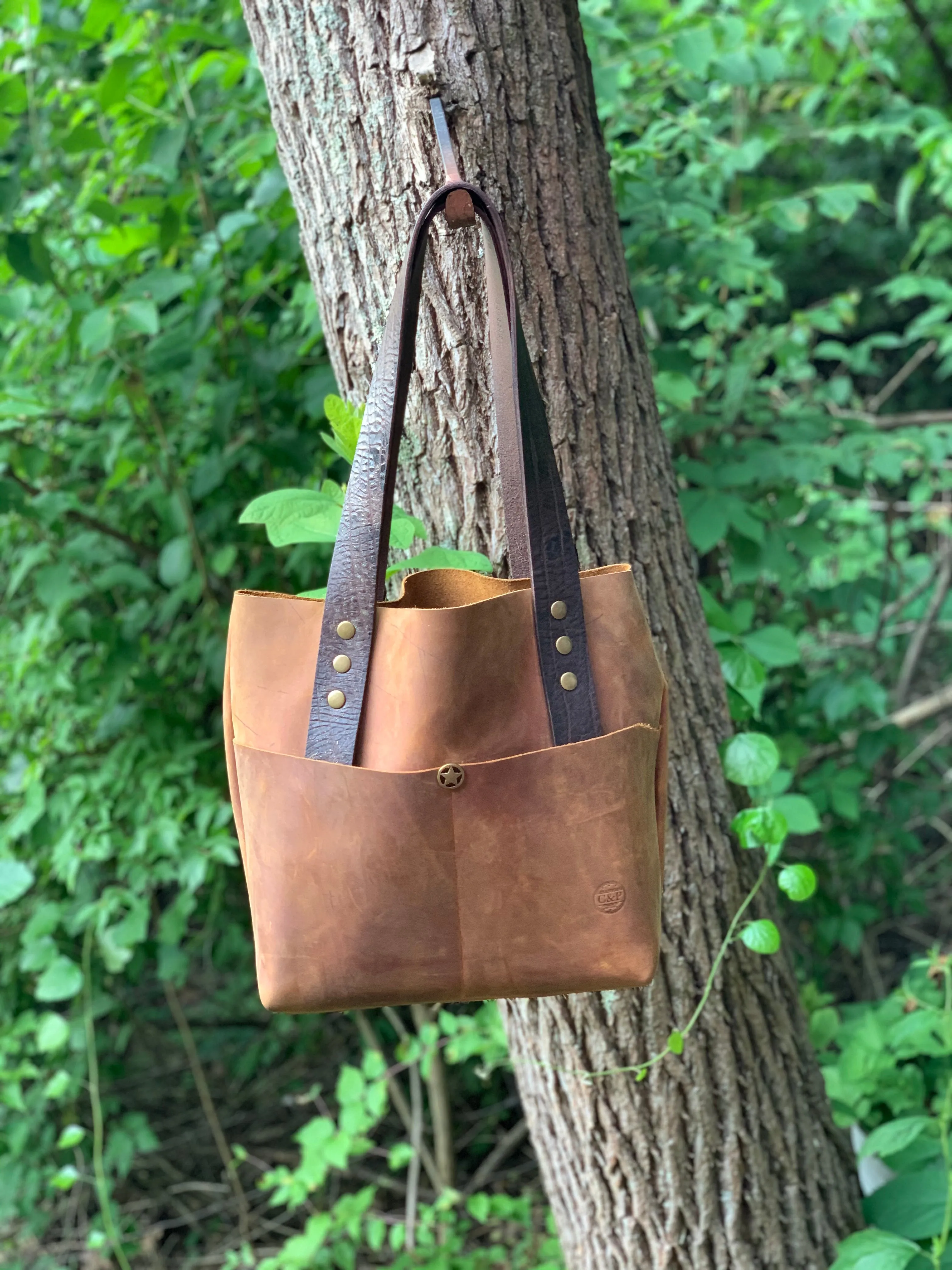 Big Mama Tote in Rustic Oil Tanned Leather