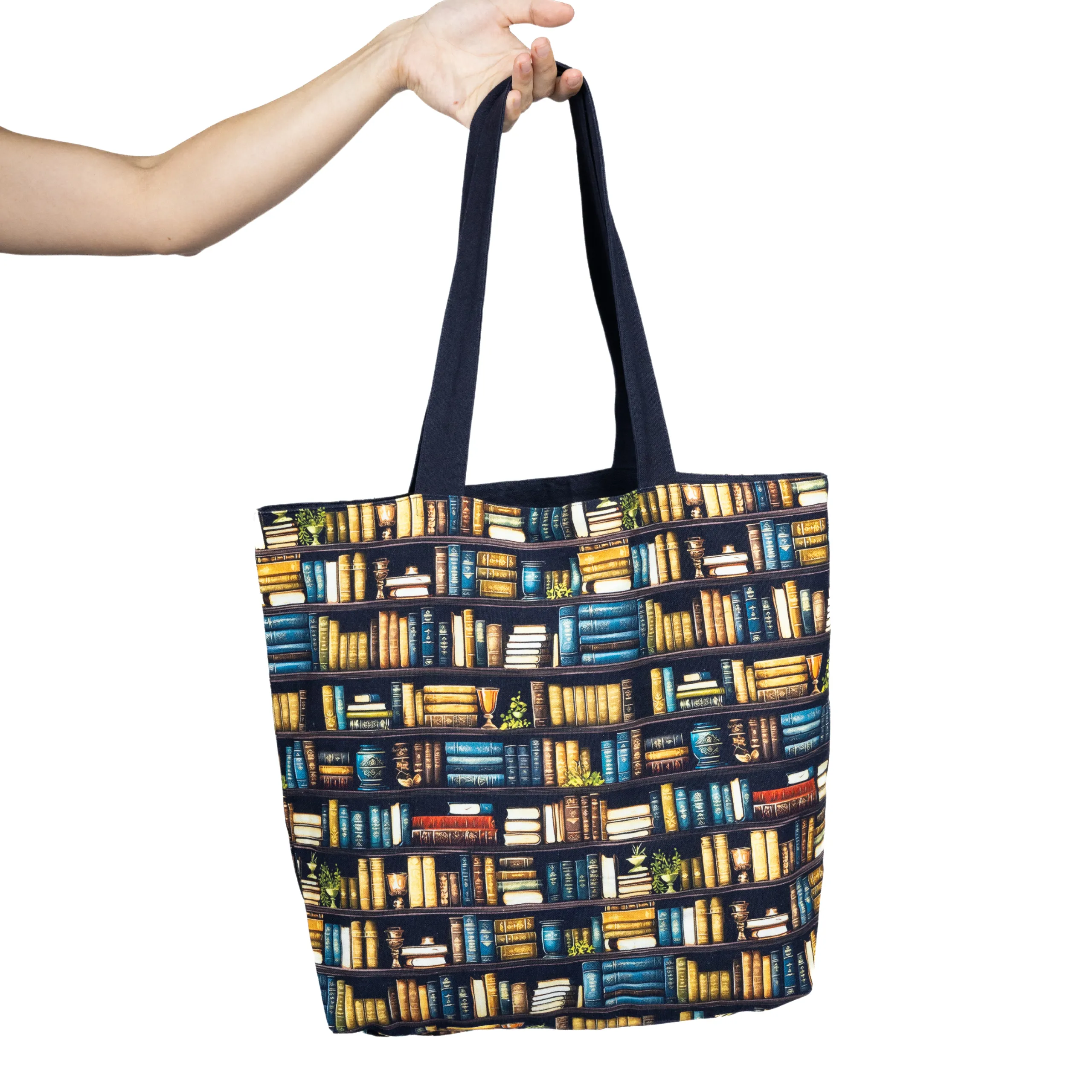 Books Reversible Canvas Tote Bag