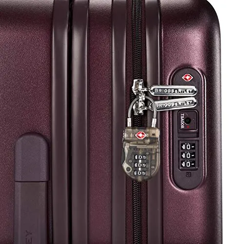 Briggs & Riley Sympatico Hardside International Spinner Luggage, Plum