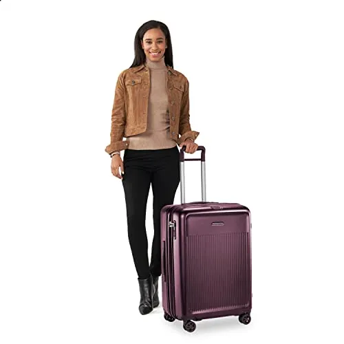 Briggs & Riley Sympatico Hardside Medium Spinner Luggage, Plum