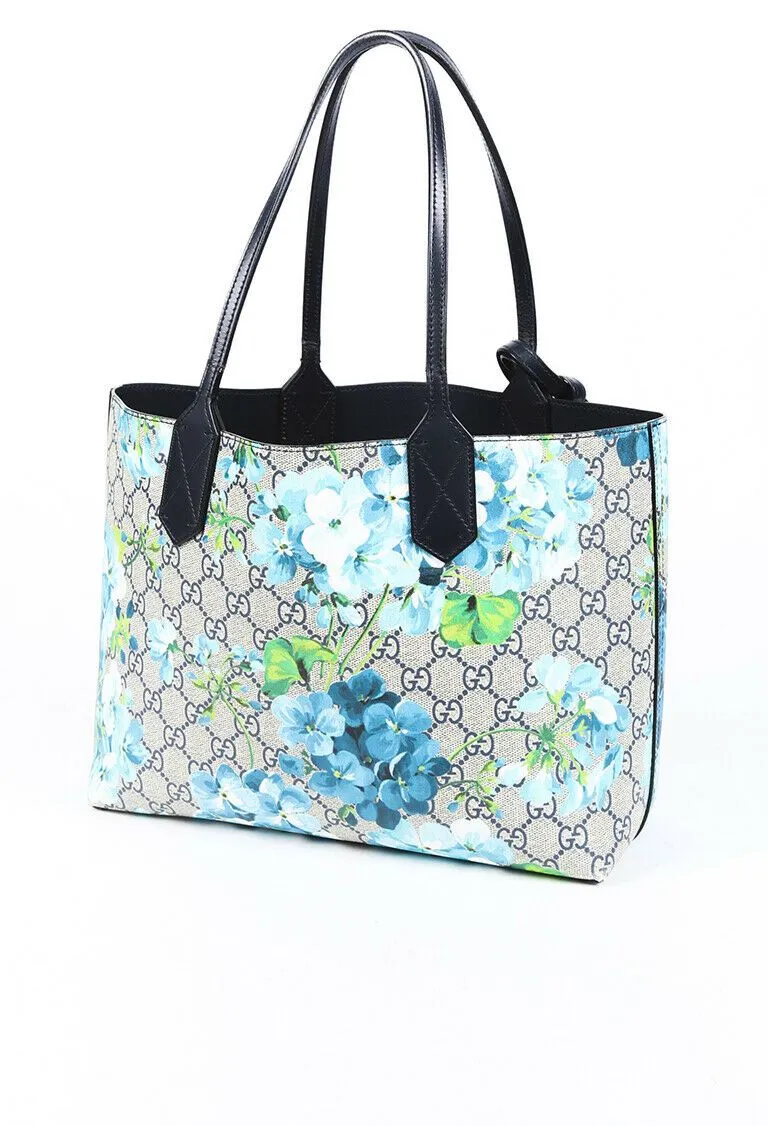 Gucci Small Blooms GG Supreme Reversible Tote