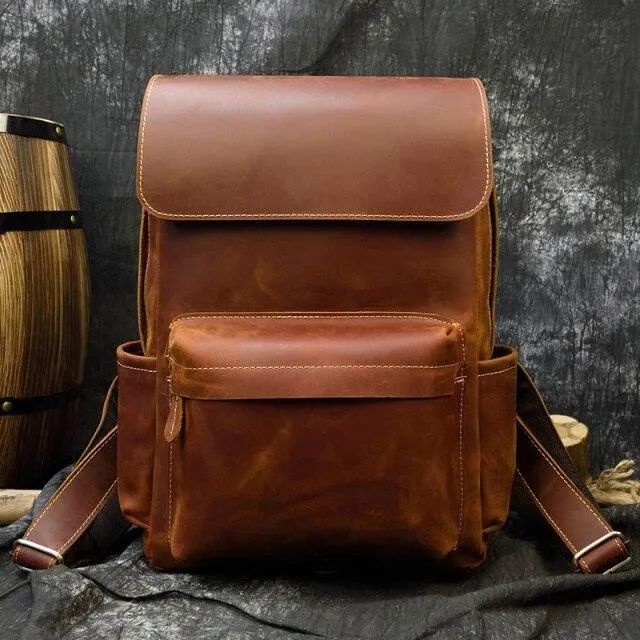 Large Capacity Outdoor Leather Bags