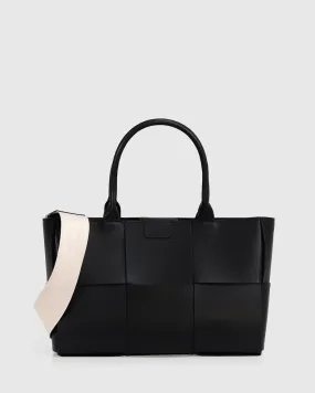 Long Way Home Woven Tote Black