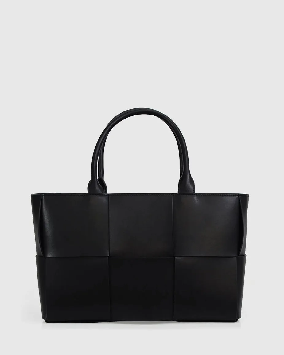 Long Way Home Woven Tote Black