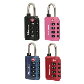 Master Lock 4691DWD TSA Luggage Alpha Lock, Assorted Colors