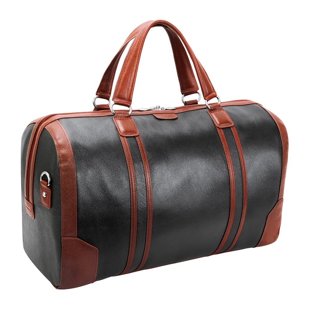 McKlein 20" Leather Two-Tone Tablet Carry-All Duffel