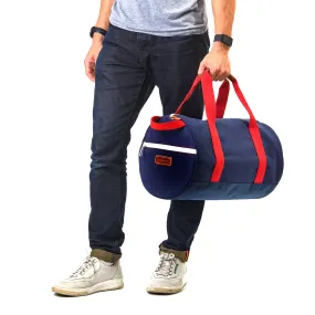 Medium Chatham Duffel Bag- Navy/Red