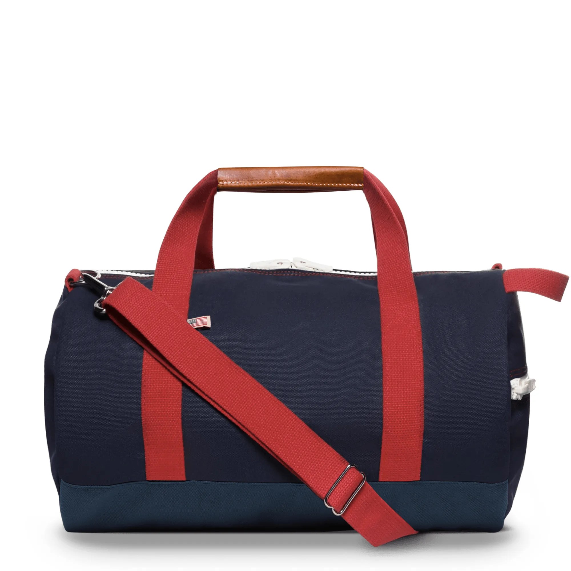 Medium Chatham Duffel Bag- Navy/Red