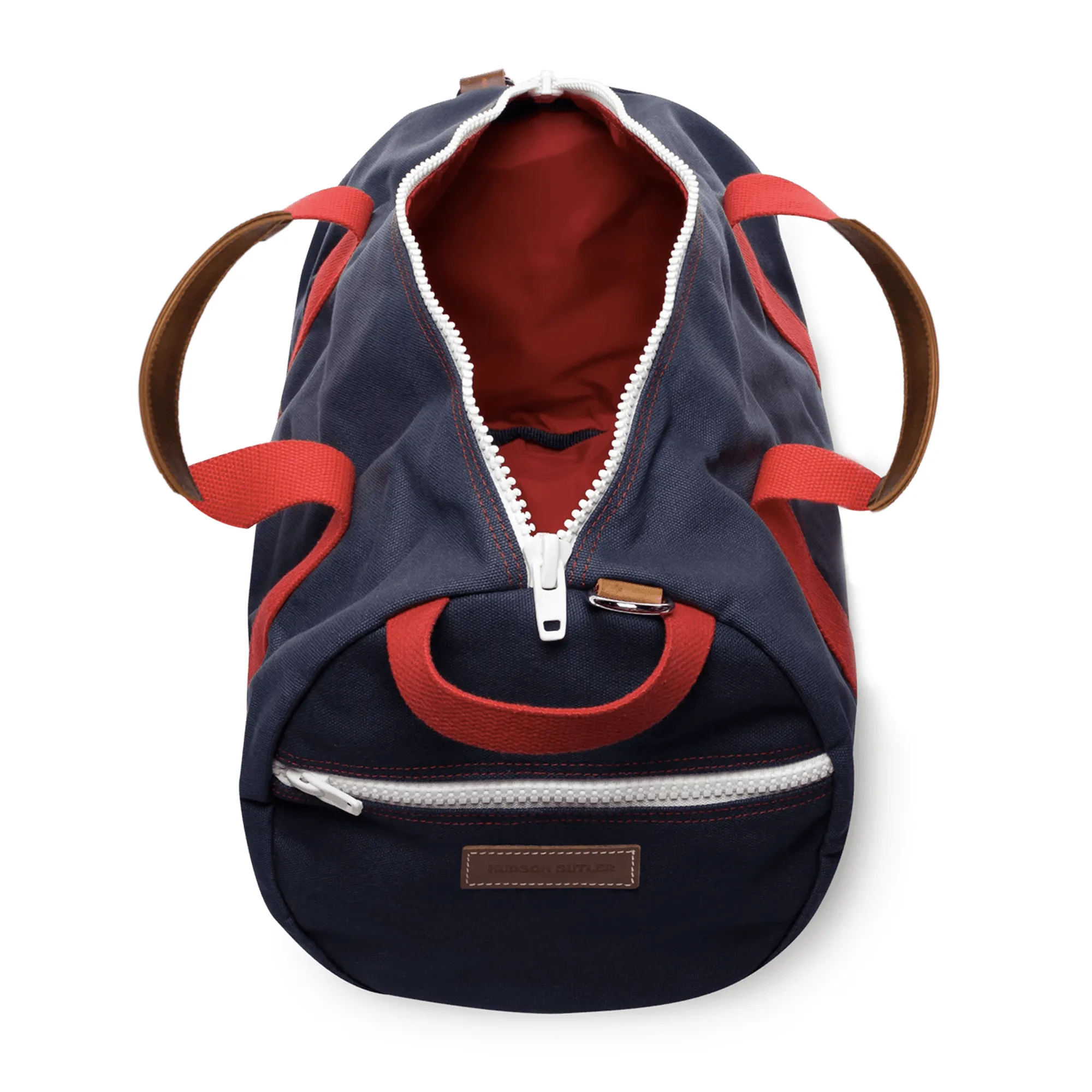 Medium Chatham Duffel Bag- Navy/Red