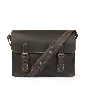 Plume Leather Messenger Bag