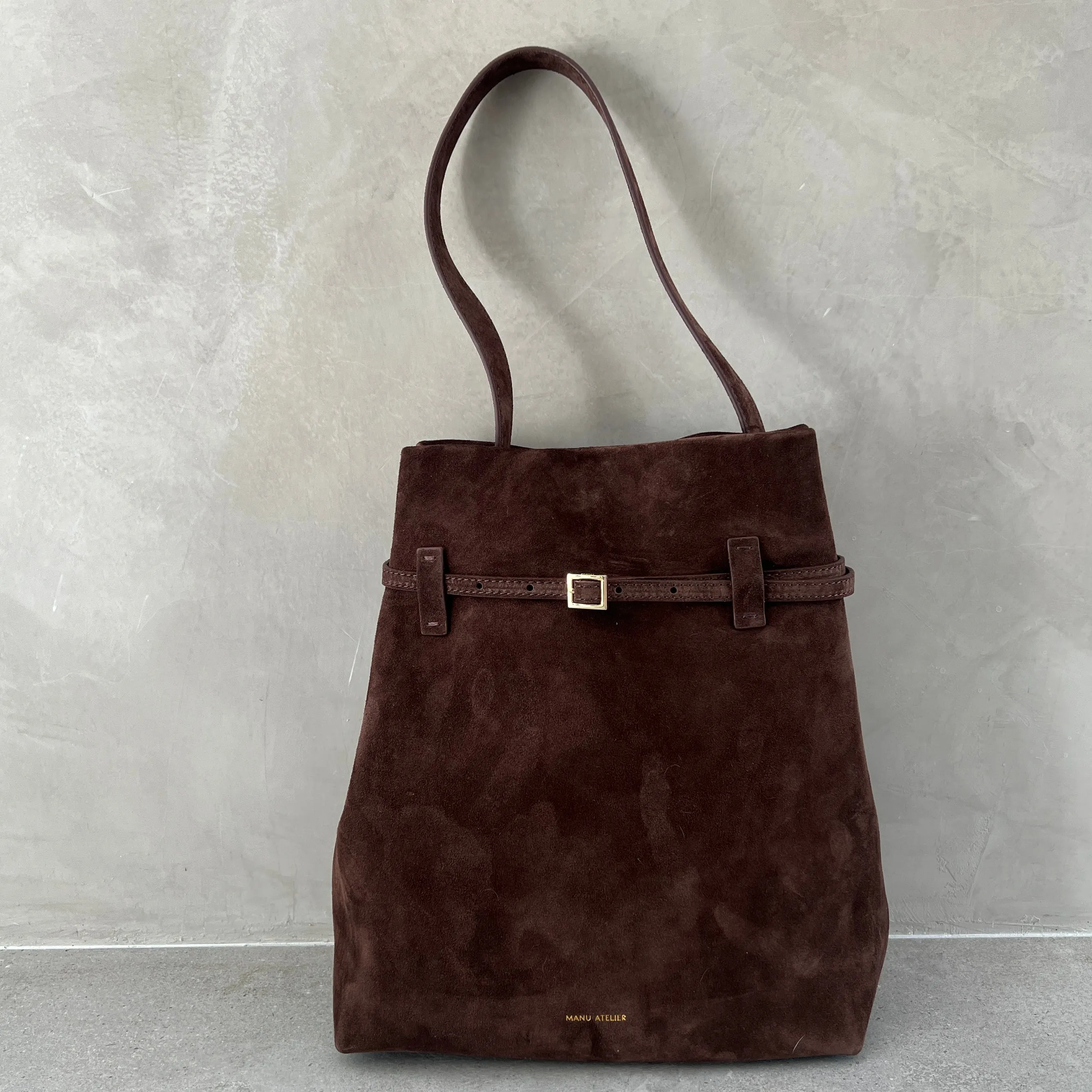 Tote De Jour, Suede, Suede Brown