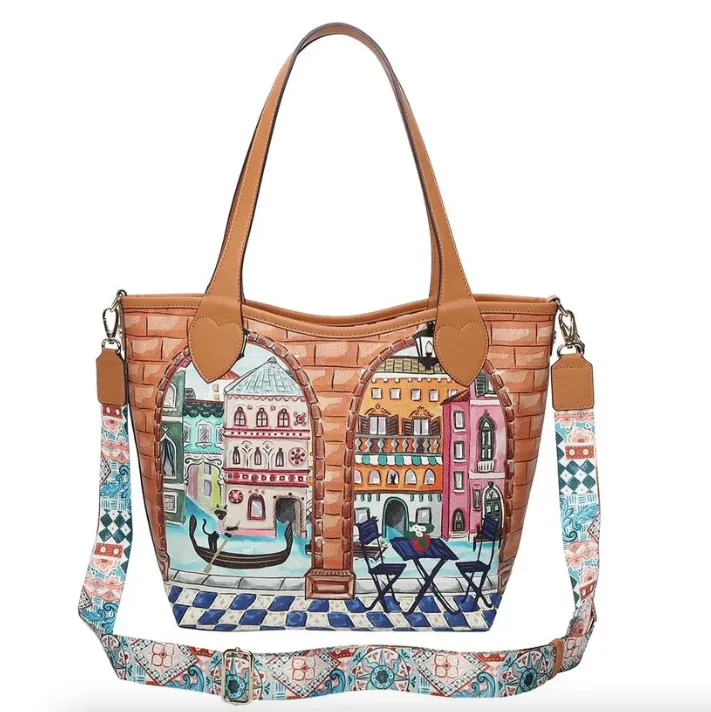 Vendula London Viva Italia Postcard Reversible Tote Bag