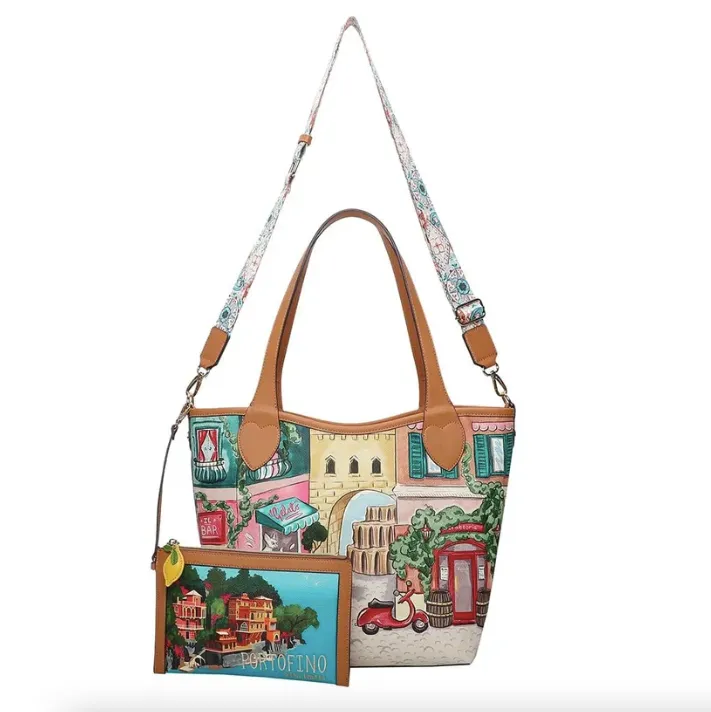 Vendula London Viva Italia Postcard Reversible Tote Bag