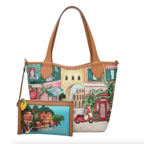 Vendula London Viva Italia Postcard Reversible Tote Bag